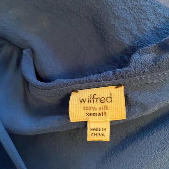 Blue Wilfred Slip Silk Cocktail Dress - Picture 3 of 3